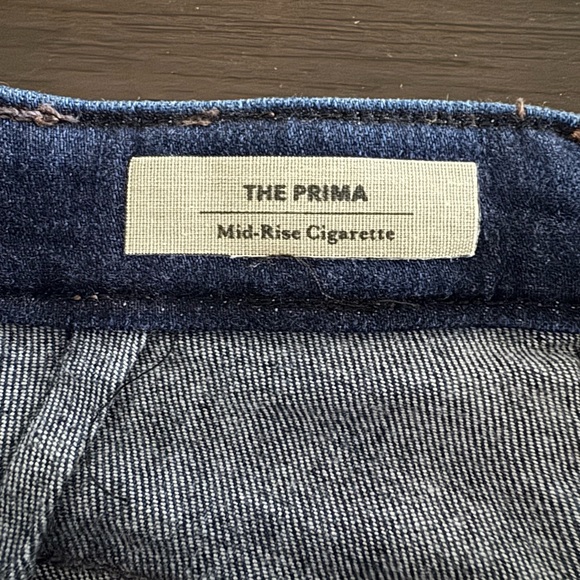 AG The Prima Mid Rise Cigarette Dark Blue Denim Jean Size 31 Women’s - Picture 7 of 11